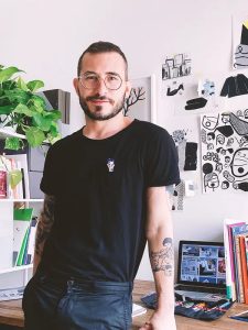 Photo of Fernando Cobelo in his office