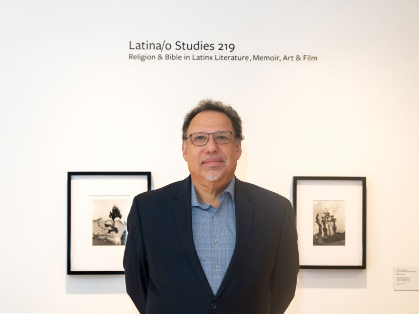Photograph of Efrain Agosto in WCMA's Object Lab.
