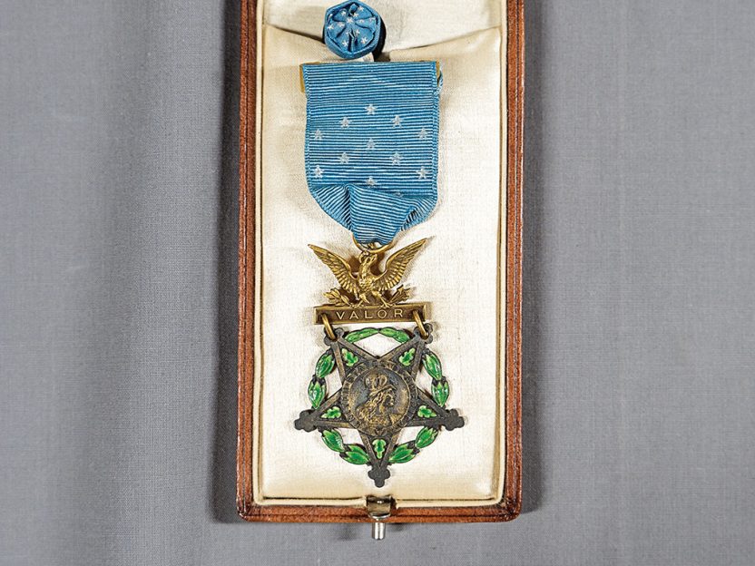 An image of the medal that belonged to Charles White Whittlesey, Class of 1905,
